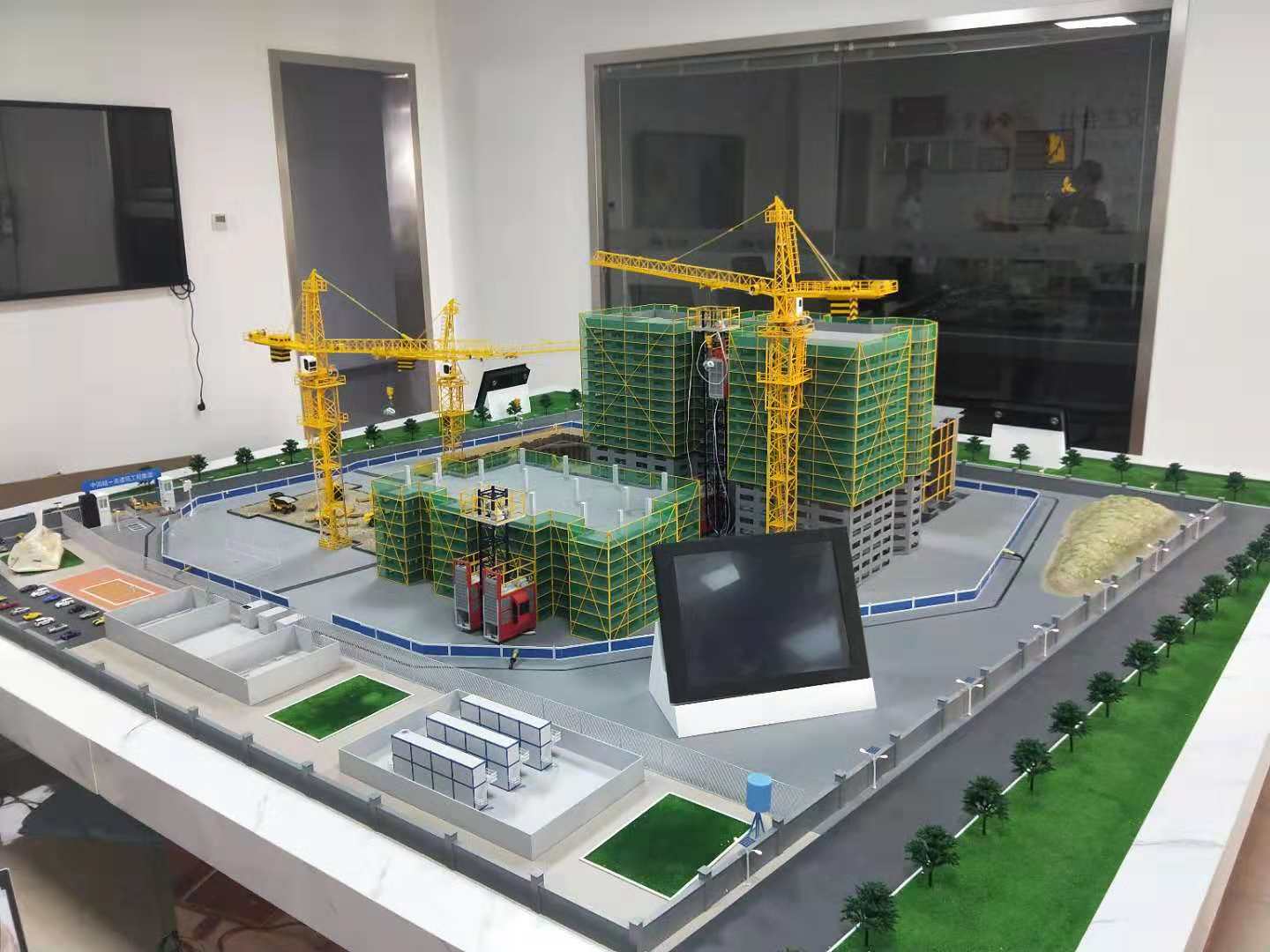 东阳市建筑施工场景模型